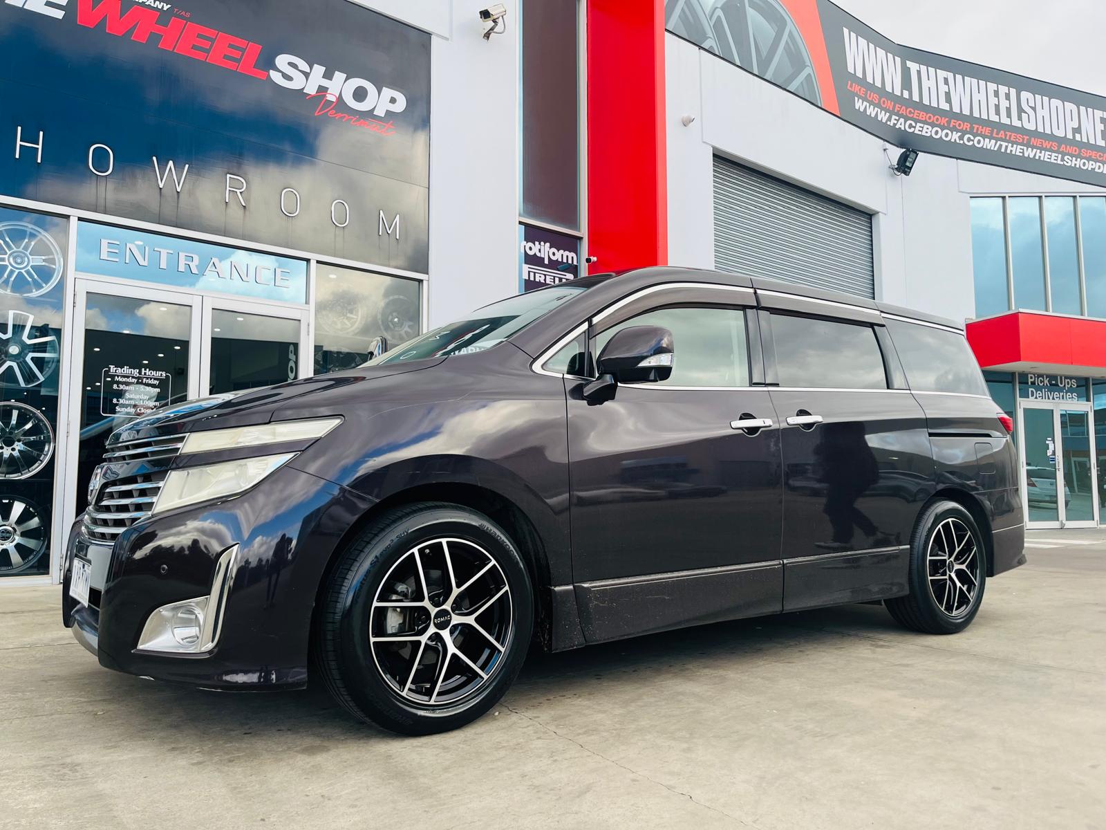 NISSAN VAN WITH ROMAC WHEELS |  | NISSAN